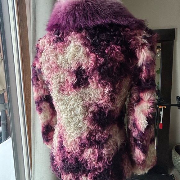 🍇 😍Dreamy Mongolian Wool & Fox Fur Jacket 😍🍇 - Picture 3 of 11